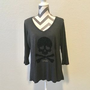 Betsey Johnson skull tee